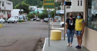 Governo de Mondaí e Polícia Militar fiscalizam o uso de máscara nas ruas do Município