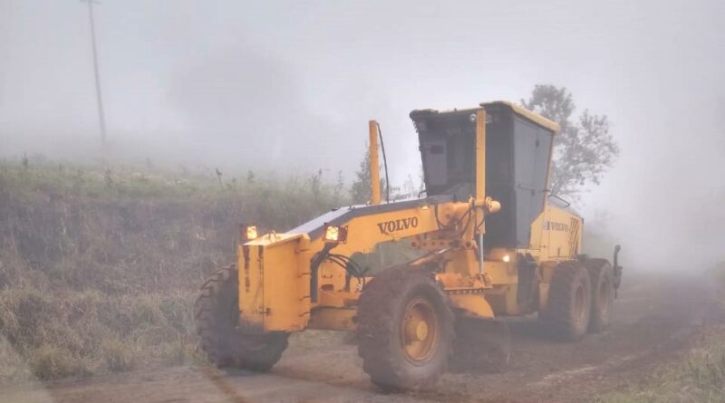 Secretaria de Obras segue com melhorias nas estradas rurais