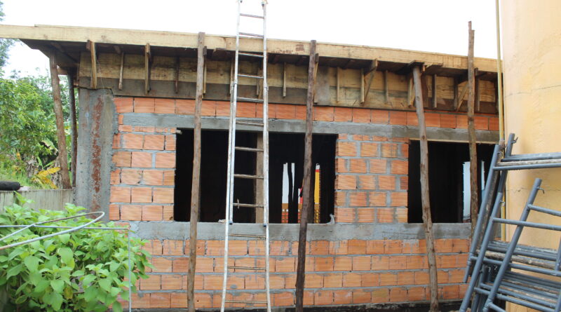 Construção da Sala da Aula da Creche Sonho Encantado de Mondaí está em fase final