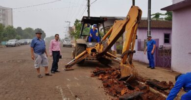 O Departamento Rodoviário Municipal está realizando diversas obras de melhorias no município