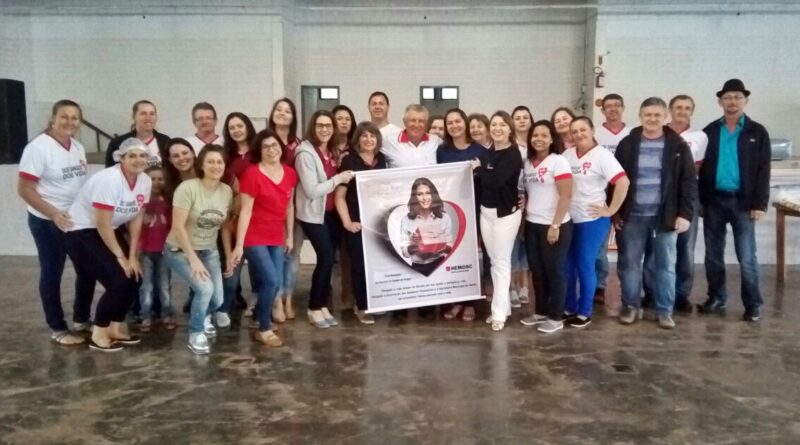 Associação de Doadores de Sangue de Mondaí promove almoço em parceria com a Administração Municipal