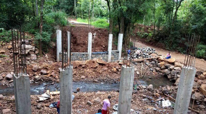 Obras de construção das cabeceiras das pontes de Linha Taipa Baixa e Catres se encaminham para o fim