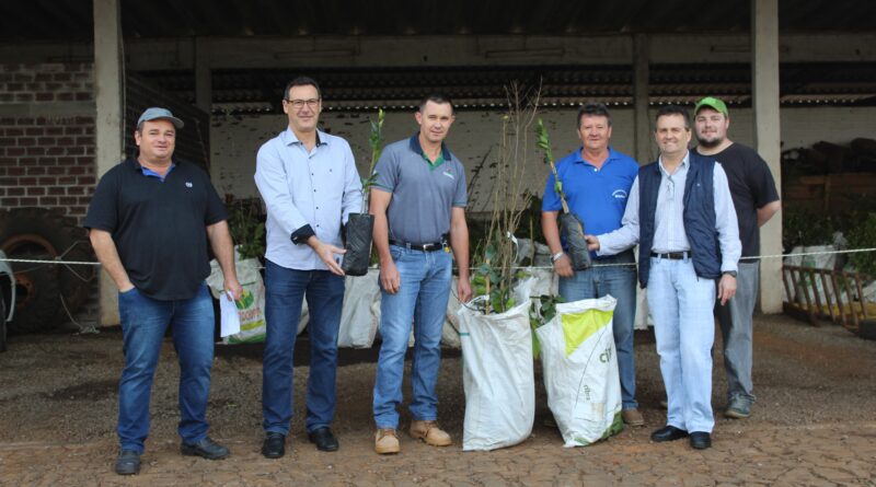 Prefeito e Vice acompanham entrega de mudas frutíferas