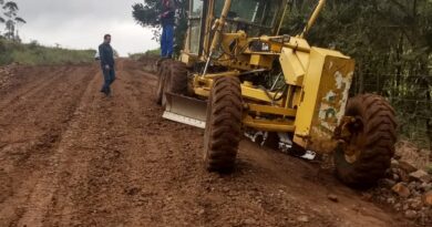 Secretaria de Obras realiza recuperação de estradas no interior de Mondaí