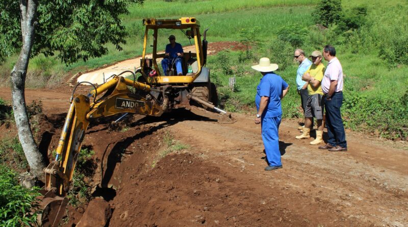 Prefeito Valdir Rubert realiza vistorias no interior do Município