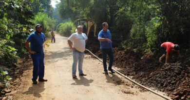 Governo de Mondaí amplia Sistema de Abastecimento de Água da Linha Barra Escondida