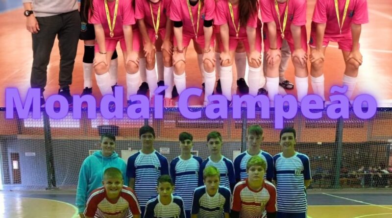 Mondaí ficou campeão na fase microrregional dos Jogos Escolares de Santa Catarina.