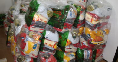100 cestas básicas que ainda não foram retiradas e estão estocadas na Secretaria.